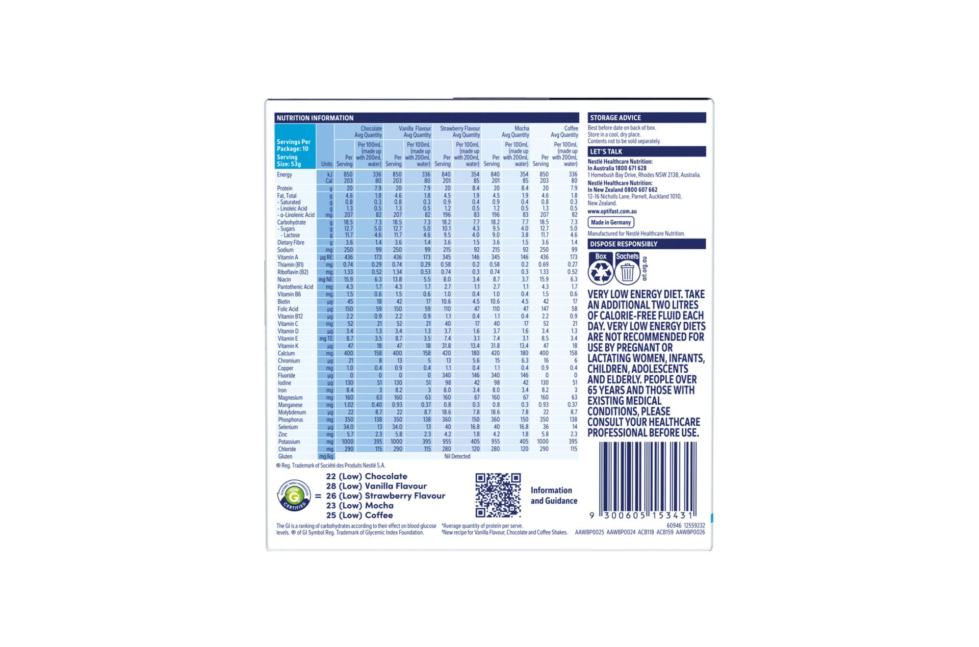 OPTIFAST VLCD Shakes Assorted